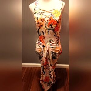 Floral Cross-Back Dress